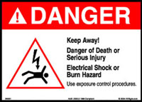 danger sign information from OSHA