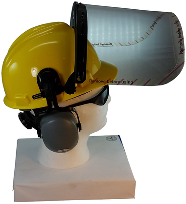 Hard Hat Face Shield Kit